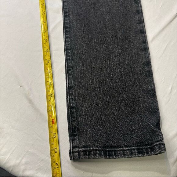 Levi’s Premium Fit Button Fly 501 Faded washed Black Ankle High Rise size 27 - Picture 8 of 12